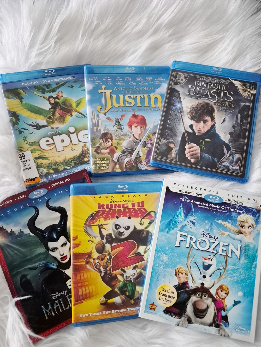 Assorted Animated Blu-ray Movie Collection Bundle